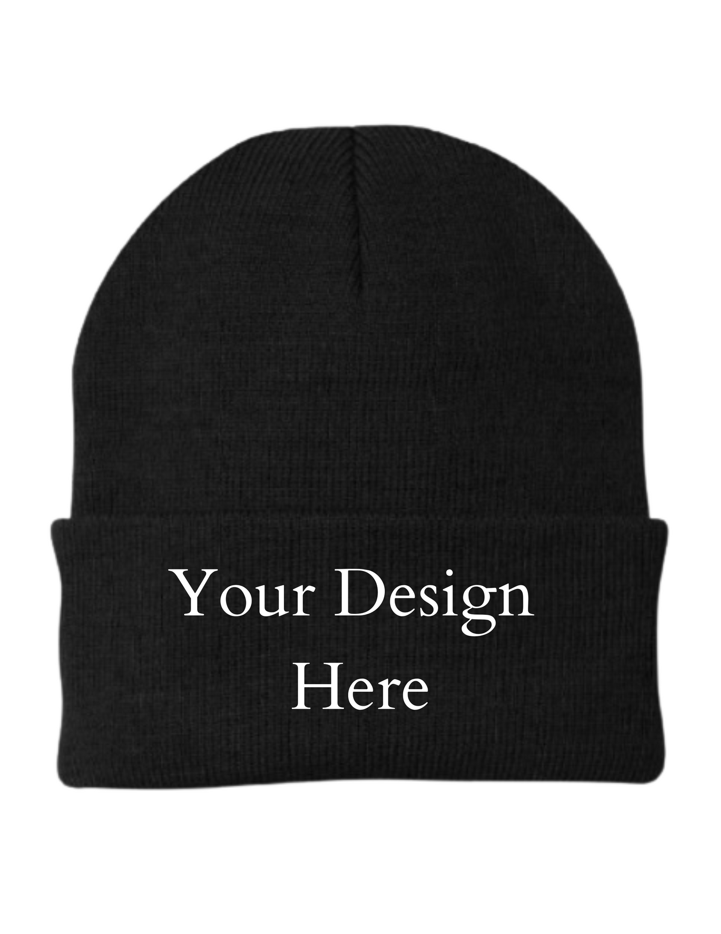 CUSTOM EMBROIDERED BEANIE WITH CUFF