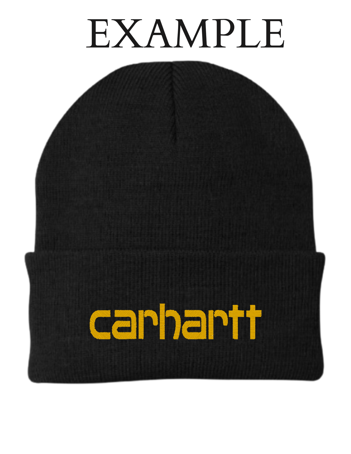 CUSTOM EMBROIDERED BEANIE WITH CUFF